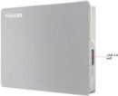 Toshiba Canvio Flex 2TB Portable External Hard Drive USB-C USB 3.0, Silver for PC, Mac, & Tablet - HDTX120XSCAA