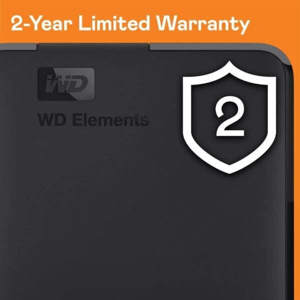 WD 2TB Elements Portable External Hard Drive for Windows, USB 3.2 Gen 1/USB 3.0 for PC & Mac, Plug and Play Ready - WDBU6Y0020BBK-WESN - Image 8