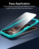 ESR 3 Pack for iPhone 16 Pro Screen Protector, [9H Hardness] [Military Grade Shatterproof] Tempered Glass Film with Easy Installation Tool, HD Clear, Scratch Resistant