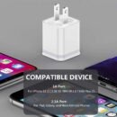 USB Wall Charger, LUOATIP 3-Pack 2.1A 5V Dual Port Cube Power Adapter Plug Block Charging Box Brick for iPhone 13 12 11 Pro Max SE XS XR X 8 7 6 6S Plus, Galaxy, LG, Moto, Android Phones