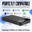 Portable External Hard Drive 1TB Storage Expansion HDD USB 3.0 USB-C for PC, Mac, Desktop, Laptop, Phone, PS4, PS5, PlayStation, Xbox One, Xbox 360, Xbox Series X/S, Android, Office & Game