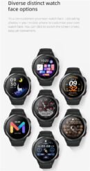 mibro Smart Watch GS, 1.43'' Amoled HD Touch Screen 5ATM Waterproof Smartwatch Fitness Tracker for Android iOS Phones with Heart Rate SpO2 Sleep Monitor, 70 Sports Modes Fitness Watch for Women Men
