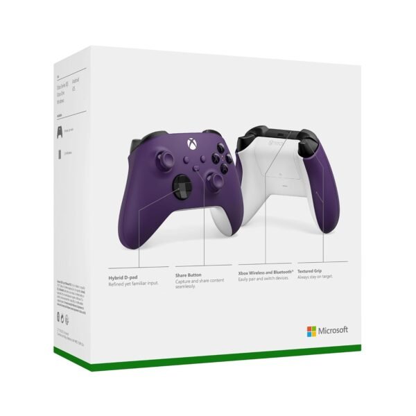 Xbox Core Wireless Gaming Controller – Astral Purple Series X|S, One, Windows PC, Android, and iOS - Image 12