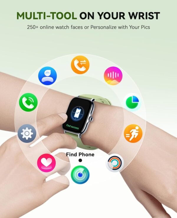 Smart Watch for Women Men- Answer/Make Call, 2025 1.91'' IP68 Waterproof Fitness Step Sleep Tracker Watch with Heart Rate Monitor Activity Counter Smartwatch for Andriod iPhone iOS Samsung Compatible - Image 7