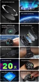 mibro Smartwatch GS Pro for Men Women, 1.43” Amoled Screen GPS Satellite Positioning Fitness Tracker with 4 PD Heart Rate Blood Oxygen Sleep Monitor, 5ATM Waterproof 105 Sports Modes for iOS Android