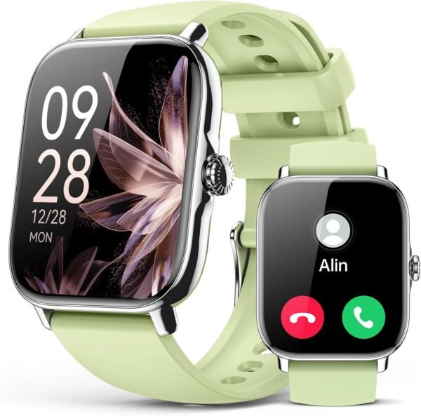Smart Watch for Women Men- Answer/Make Call, 2025 1.91'' IP68 Waterproof Fitness Step Sleep Tracker Watch with Heart Rate Monitor Activity Counter Smartwatch for Andriod iPhone iOS Samsung Compatible