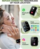 Smart Watch for Women Men- Answer/Make Call, 2025 1.91'' IP68 Waterproof Fitness Step Sleep Tracker Watch with Heart Rate Monitor Activity Counter Smartwatch for Andriod iPhone iOS Samsung Compatible