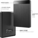 UnionSine 500GB 2.5" Ultra Slim Portable External Hard Drive HDD-USB 3.0 for PC, Mac, Laptop, PS4, Xbox one,Xbox 360-HD-2510(Black)