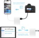 SD Card Reader for iPhone, Memory Card Reader with USB Camera Adapter Plug and Play Trail Game Camera SD Card Viewer Supports SD and TF Card Micro SD Card Adapter for iPad No App Required