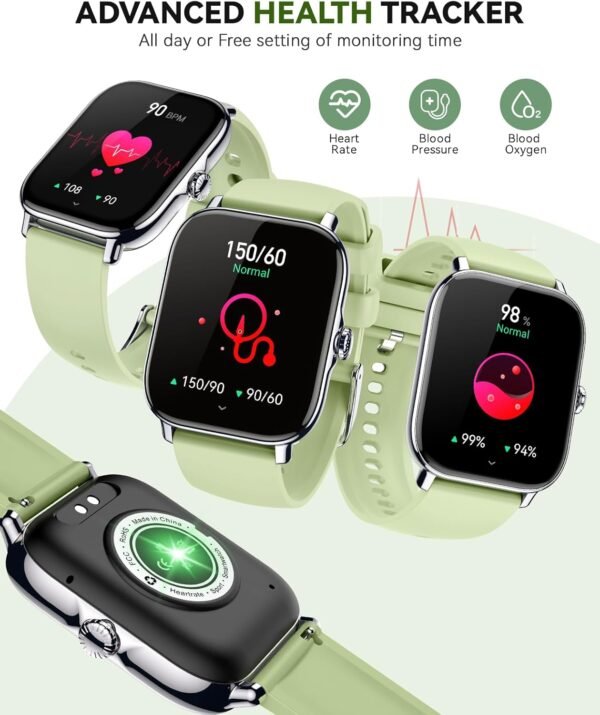 Smart Watch for Women Men- Answer/Make Call, 2025 1.91'' IP68 Waterproof Fitness Step Sleep Tracker Watch with Heart Rate Monitor Activity Counter Smartwatch for Andriod iPhone iOS Samsung Compatible - Image 4