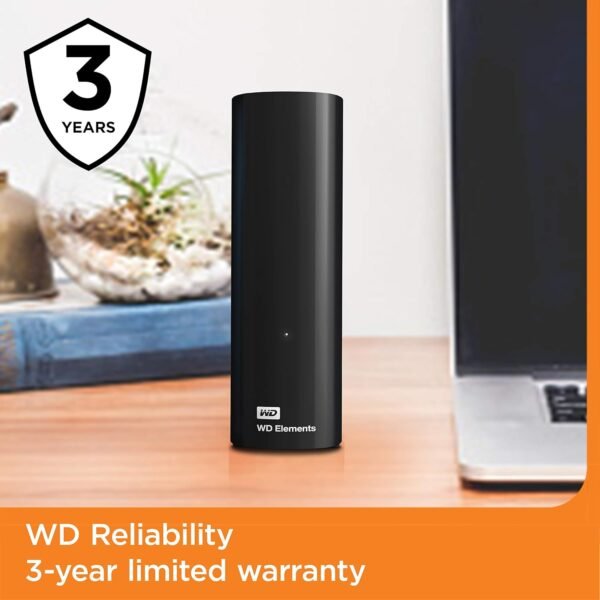WD 20TB Elements Desktop External Hard Drive, USB 3.0 drive for plug-and-play storage - WDBWLG0200HBK-NESN - Image 6