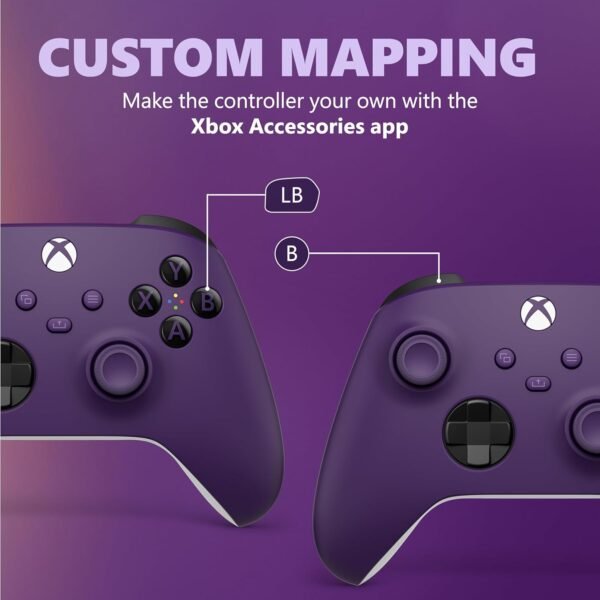 Xbox Core Wireless Gaming Controller – Astral Purple Series X|S, One, Windows PC, Android, and iOS - Image 4