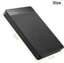 UnionSine 500GB 2.5" Ultra Slim Portable External Hard Drive HDD-USB 3.0 for PC, Mac, Laptop, PS4, Xbox one,Xbox 360-HD-2510(Black)