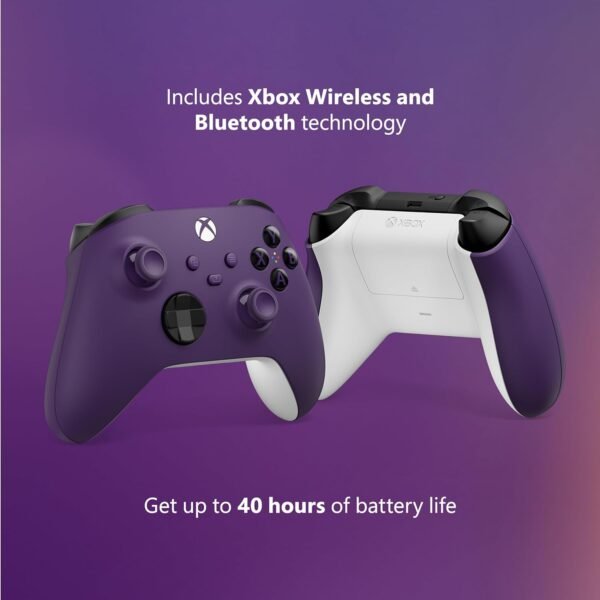 Xbox Core Wireless Gaming Controller – Astral Purple Series X|S, One, Windows PC, Android, and iOS - Image 6