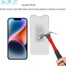 Ailun 2 Pack Privacy Screen Protector for iPhone 14[6.1 inch] + 2 Pack Camera Lens Protector, Anti Spy Private Tempered Glass Film, Case Friendly, [9H Hardness] - HD [Black]