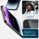 Spigen Tempered Glass Screen Protector [GlasTR EZ FIT] designed for iPhone 14 Pro Max [Case Friendly] - Sensor Protection / 2 Pack