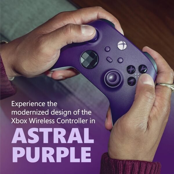 Xbox Core Wireless Gaming Controller – Astral Purple Series X|S, One, Windows PC, Android, and iOS - Image 2