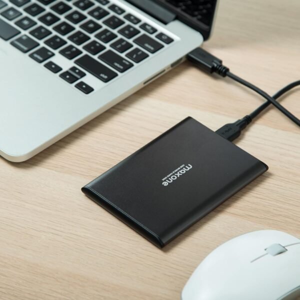 Maxone 1TB Ultra Slim Portable External Hard Drive HDD USB 3.0 Compatible with PC, Laptop, Charcoal Grey - Image 4